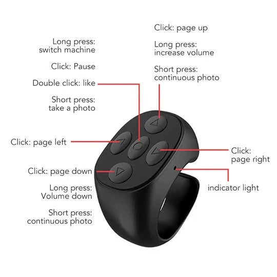 🎁Today's Specials⏳Fingertip Wireless Bluetooth Remote Control
