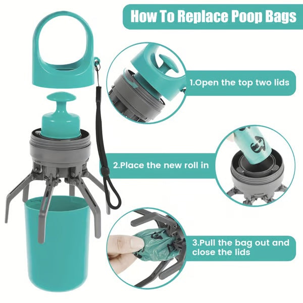 🎁SELLING FAST! 🐕 Portable Poop Scooper With Bags