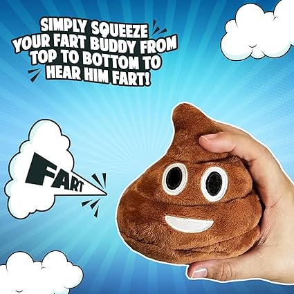 🎁Lowest price ever💥Poop plush toy that makes a farting sound