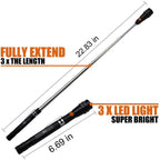 ⏰ Super Discount 🌟 Telescopic rotating flashlight with magnet