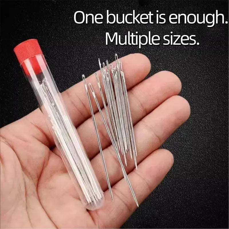 🎄Christmas-Sale 49%Off❤34PCS Big Eye Steel Needles Set🎁