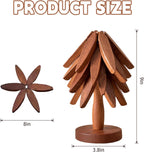 Wooden Trivets Like a Christmas Tree