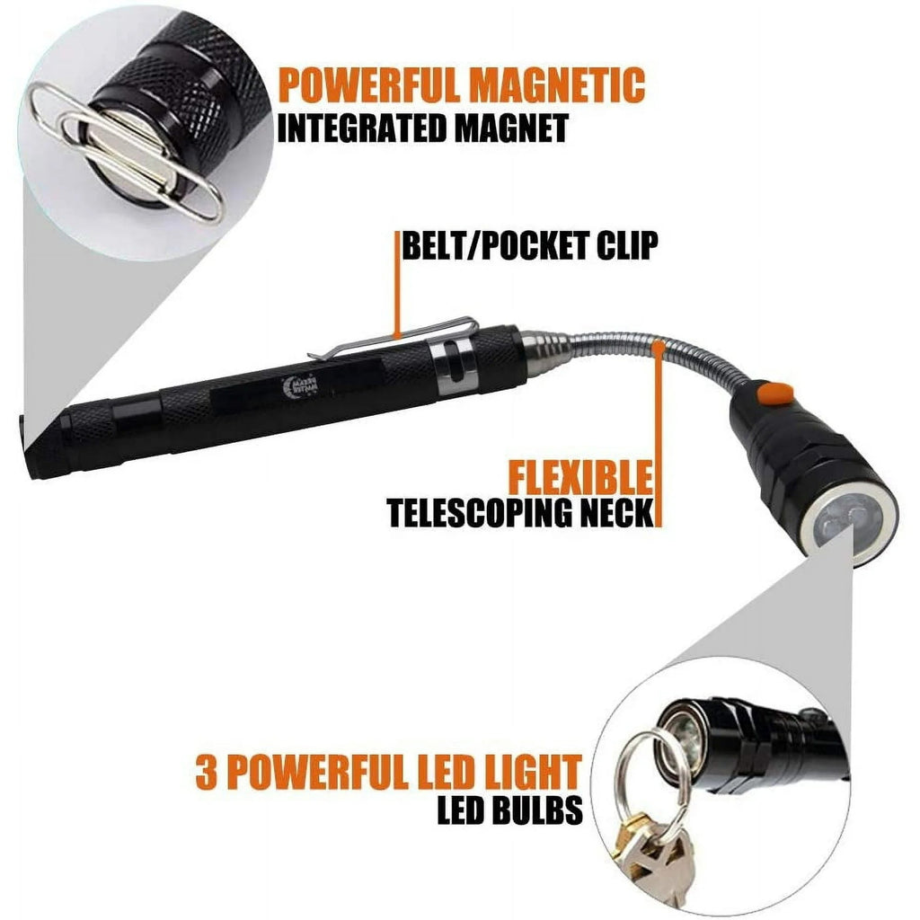 ⏰ Super Discount 🌟 Telescopic rotating flashlight with magnet