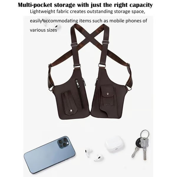 🎁Hot Sale 50% OFF⏳Premium Leather Adjustable Underarm Shoulder Bag for Men & Women