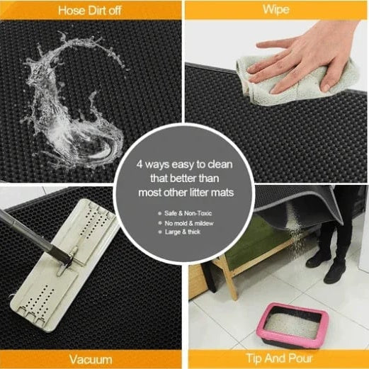 🎅Christmas Season Gift Idea 🎁 Non-Slip Cat Litter Mat 🐱