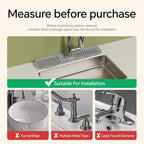 17"X3.9" Gray Kitchen Faucet Splash Guard