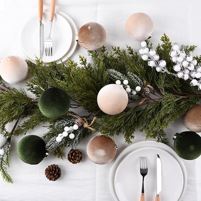 🎁Holiday Special 50% OFF🎄15 decorative velvet balls