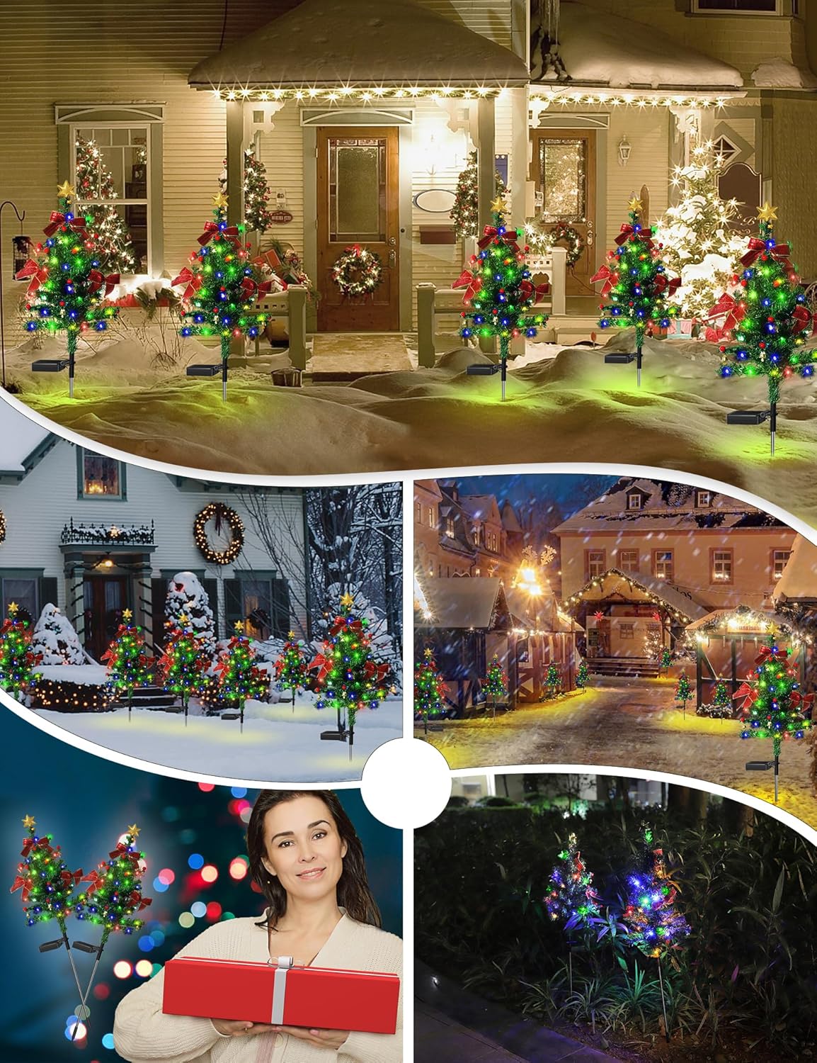 Solar Christmas Trees Lights