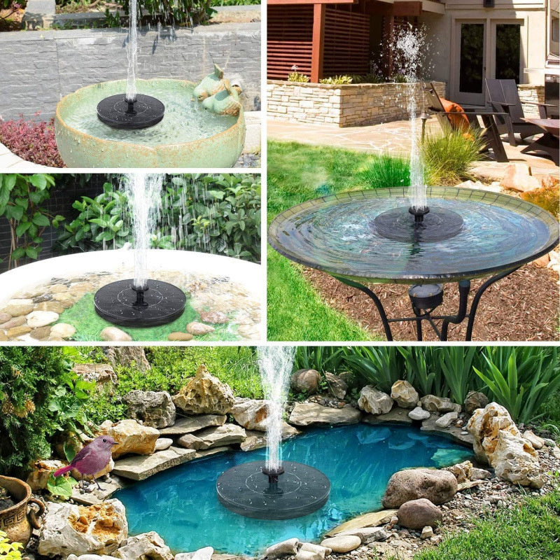 ⏰ Second item at 40% off 💥 Solar fountain in a pool courtyard