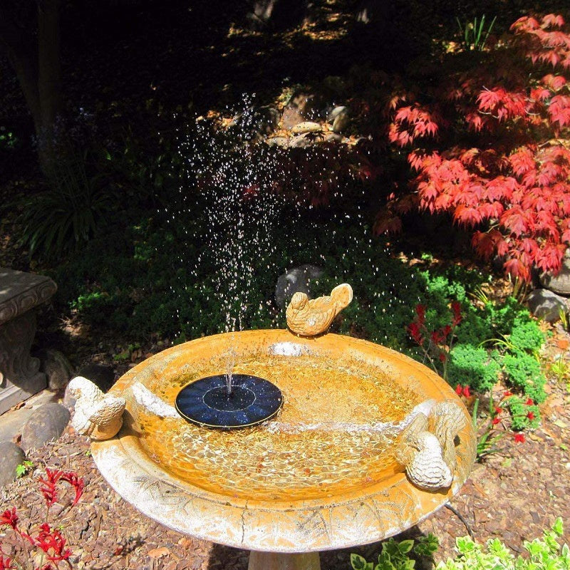 ⏰ Second item at 40% off 💥 Solar fountain in a pool courtyard
