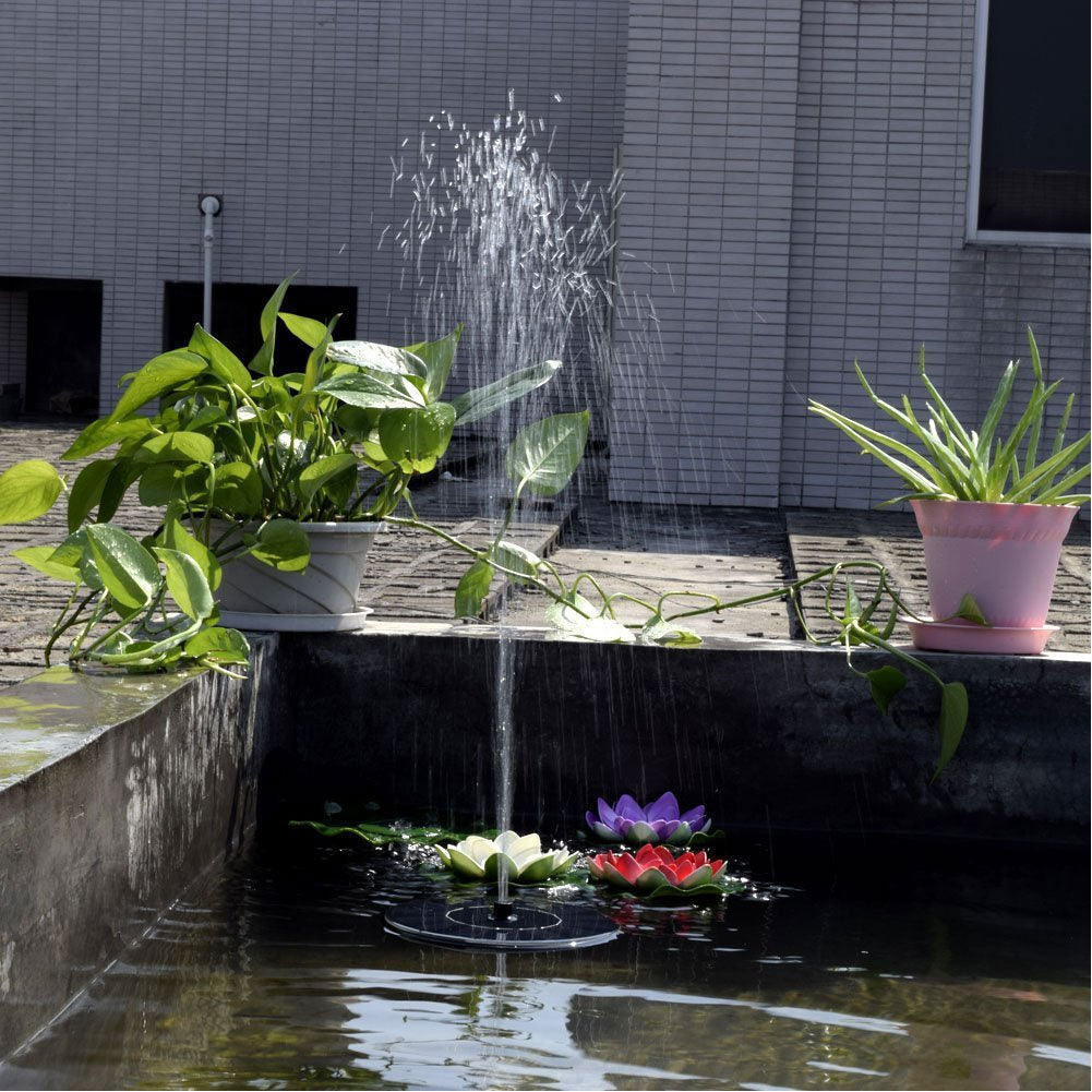 ⏰ Second item at 40% off 💥 Solar fountain in a pool courtyard