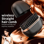💥 Hot Sale 🌟 Mini cordless hair straightener with a copper heating plate for smooth styling