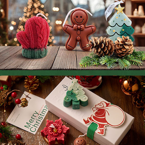 🎁 Holiday Special 50% OFF 🎅 Christmas scented candle creative gift set