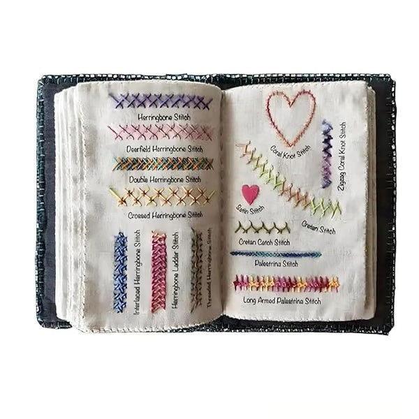 🔥LAST DAY SALE 50% OFF 🌈Beginner-Friendly💕 Embroidery Stitch Book