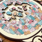 🔥Last Day 49% OFF - 135-Piece Morandi-Colored Cat Shaped Wooden Jigsaw Puzzle